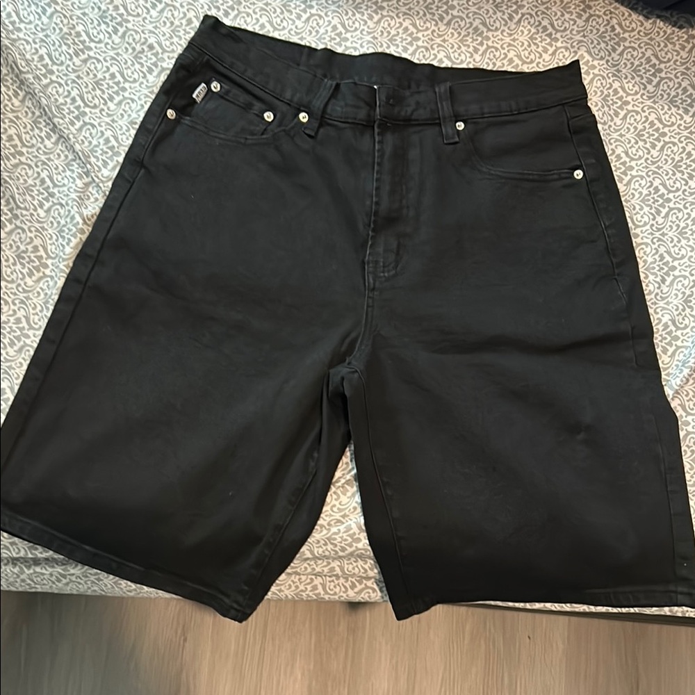 Men's Black Jean Shorts